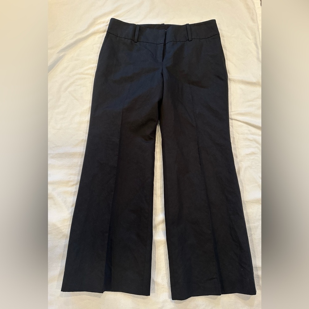 Ann Taylor Black Wide Leg Dress Pants